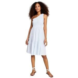 And Now This
Women's Seersucker One-Shoulder Cotton Dress